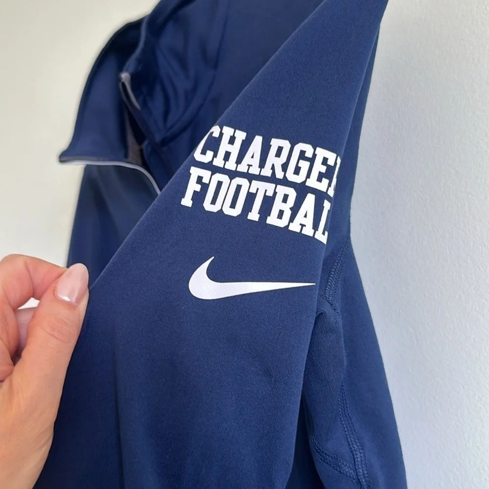 Nike NFL Los Angeles Chargers Half Zip Women’s Pullover Dark Blue Navy Sz Medium